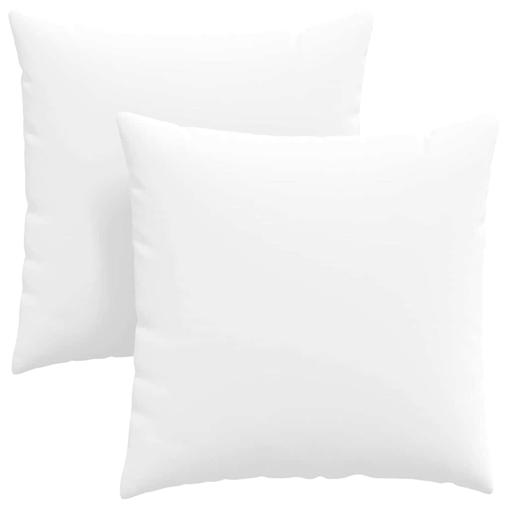 Sofa Pillows 2 pcs White 80 x 80 cm Fabric